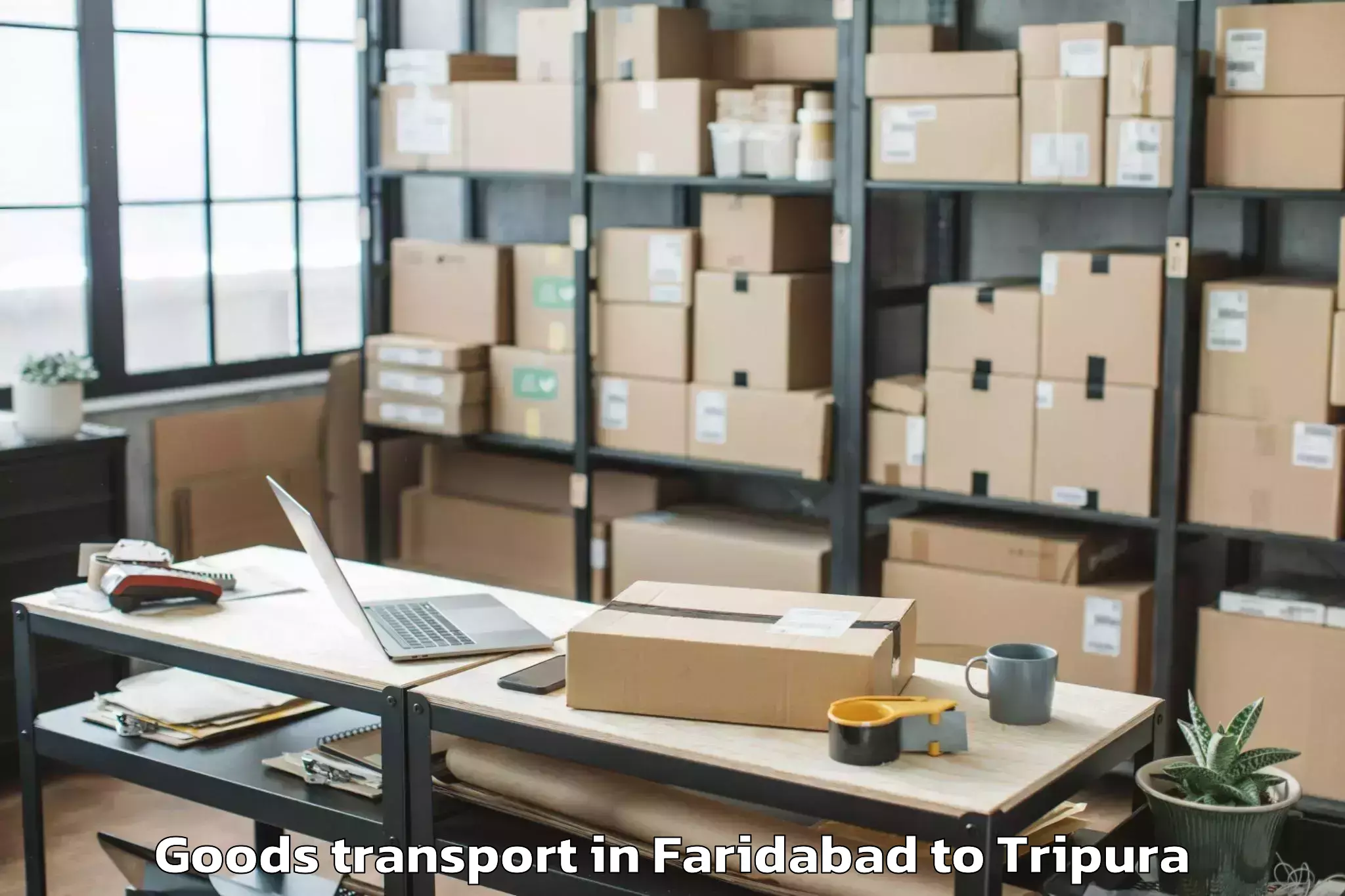 Book Your Faridabad to Agartala Airport Ixa Goods Transport Today